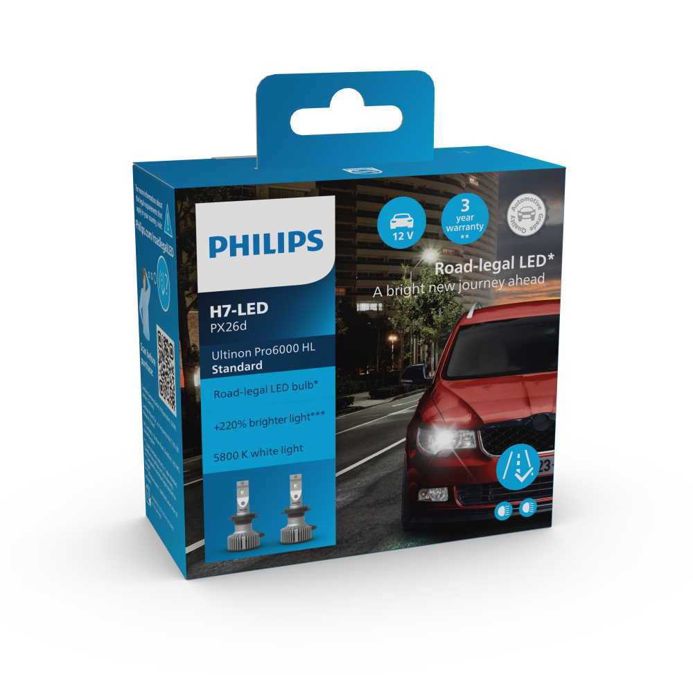 Philips Ultinon Pro6000 Standard H7-LED 11972U60SX2