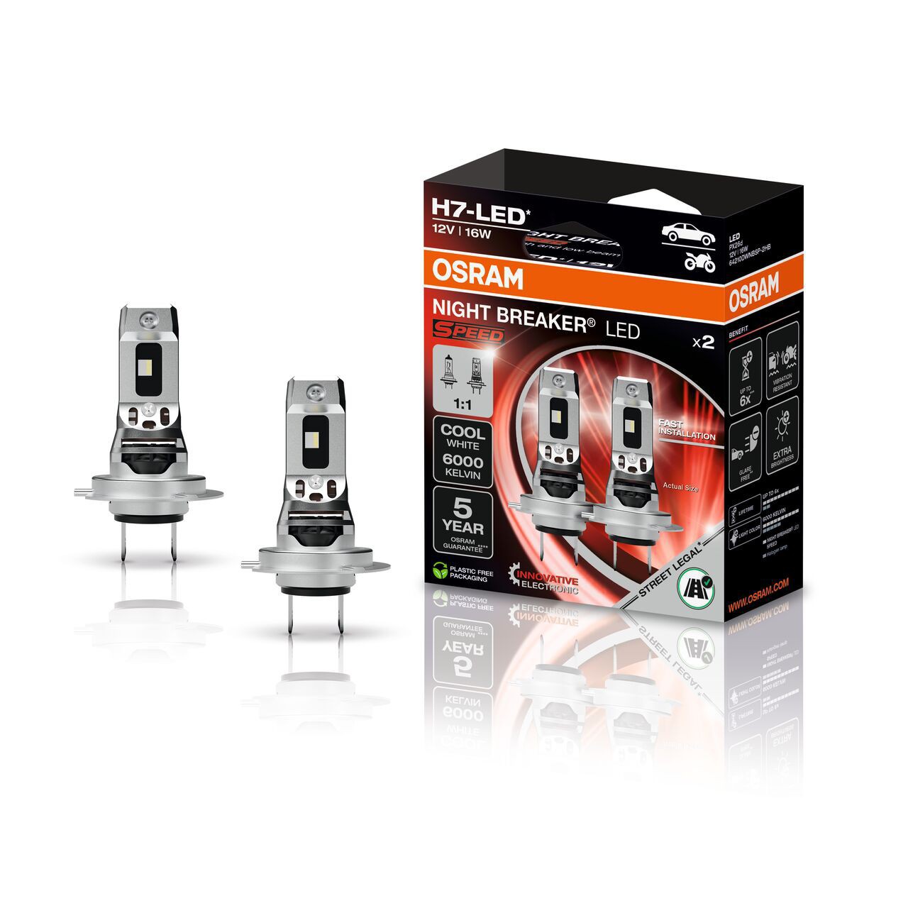 B-Ware H7 NIGHT BREAKER LED SPEED