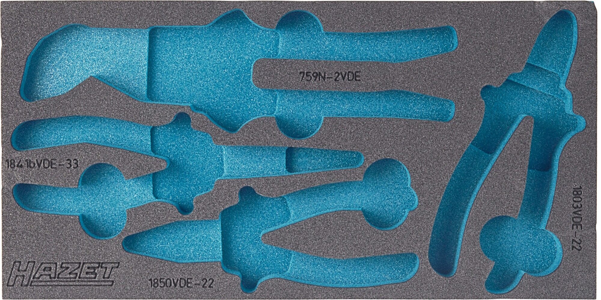 HAZET 2-Komponenten Weichschaumeinlage 163-226L ∙ L x B: 342 x 172 mm