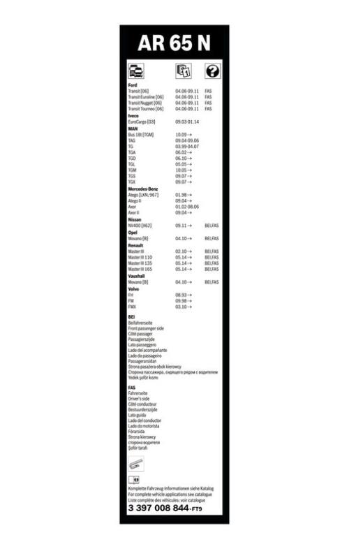 BOSCH 3 397 008 844 Wischblatt
