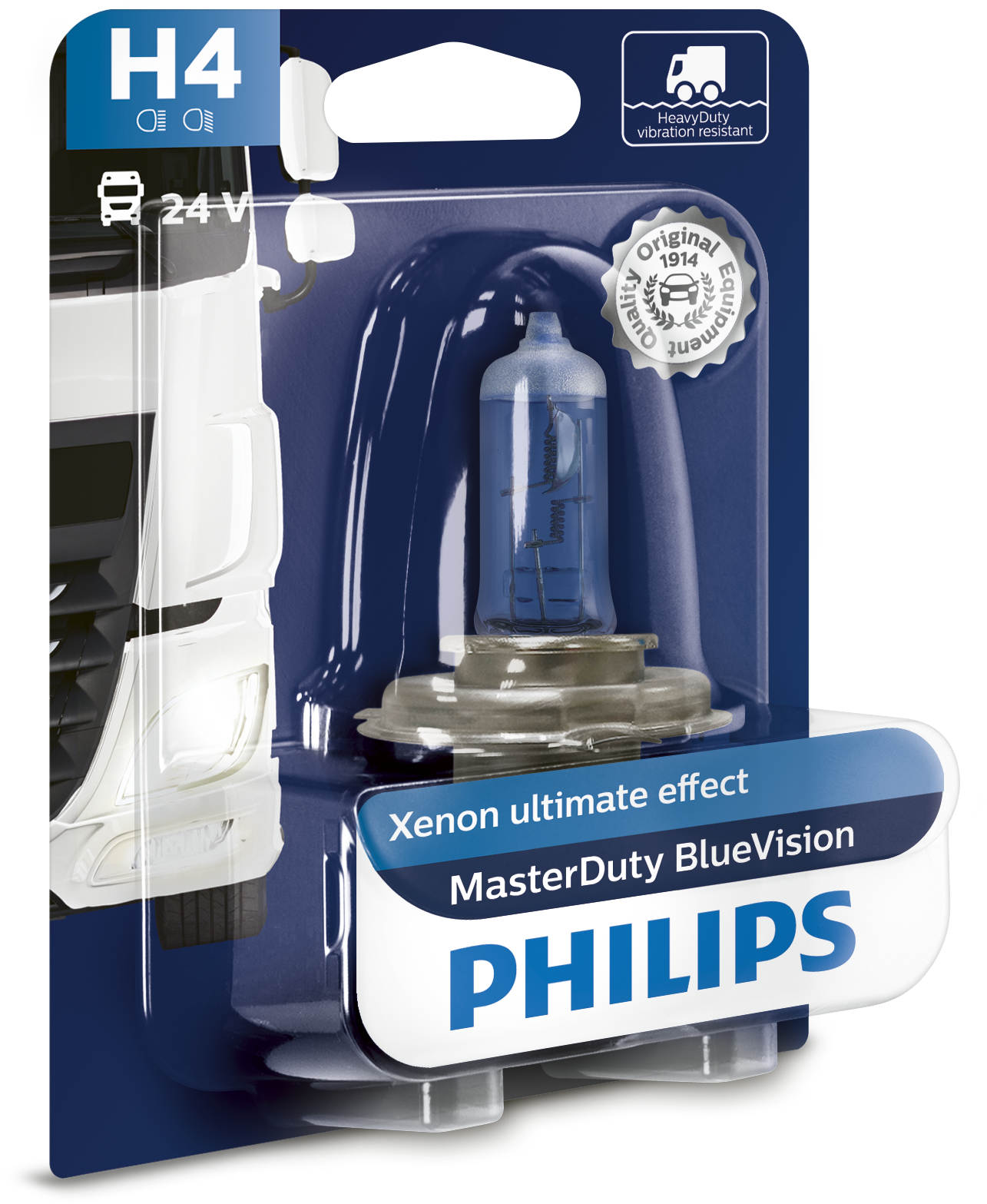 Philips H4 MasterDuty BlueVision 24V 75/70W 13342MDBVB1