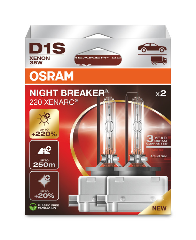 B-Ware D1S 35W XENARC® NIGHT BREAKER® +220%