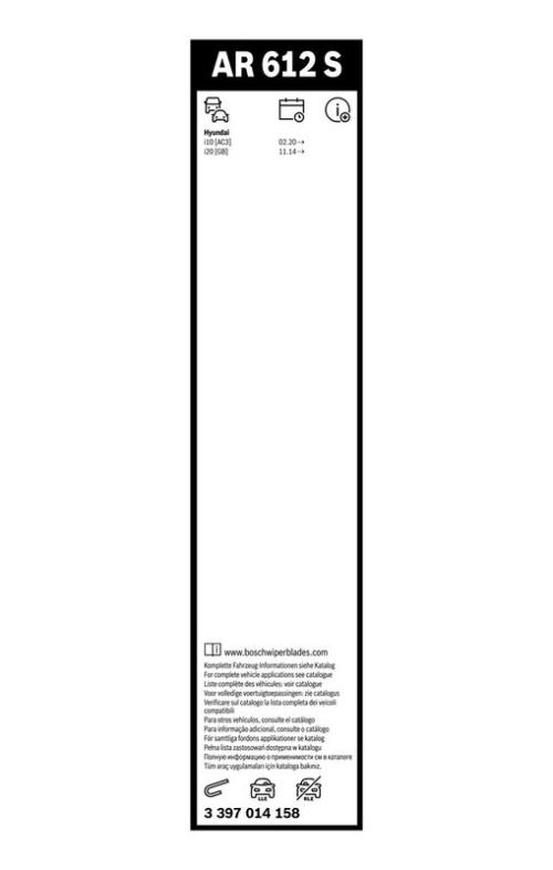 BOSCH 3 397 014 158 Wischblatt