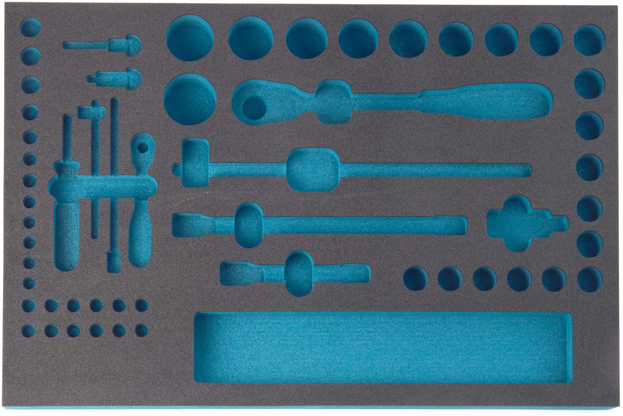 HAZET 2-Komponenten Weichschaumeinlage 163-57L ∙ L x B: 519 x 342 mm