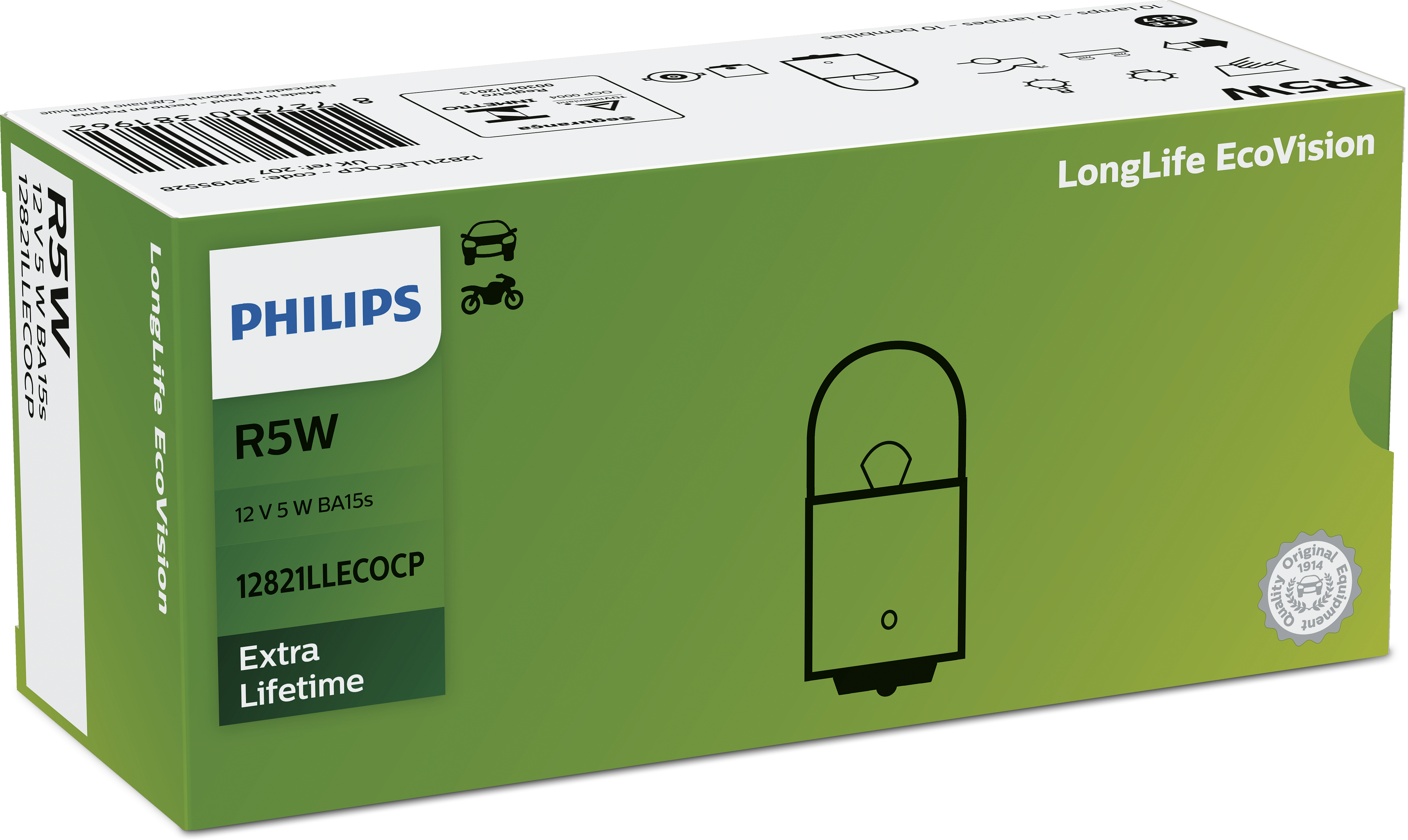 R5W LongLife EcoVision 12V
