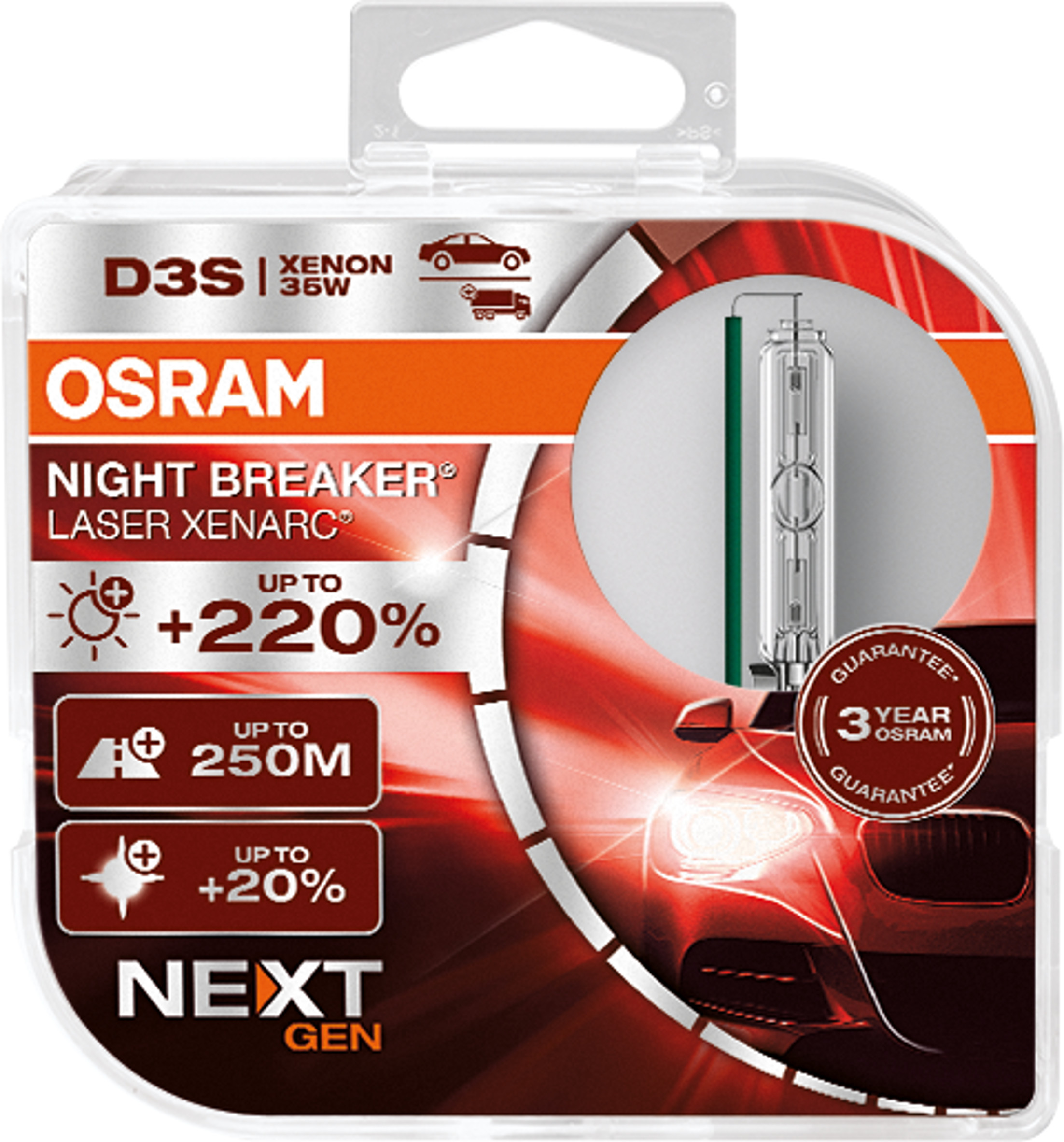 B-Ware D3S 12/24V XENARC® NIGHT BREAKER® LASER +220%