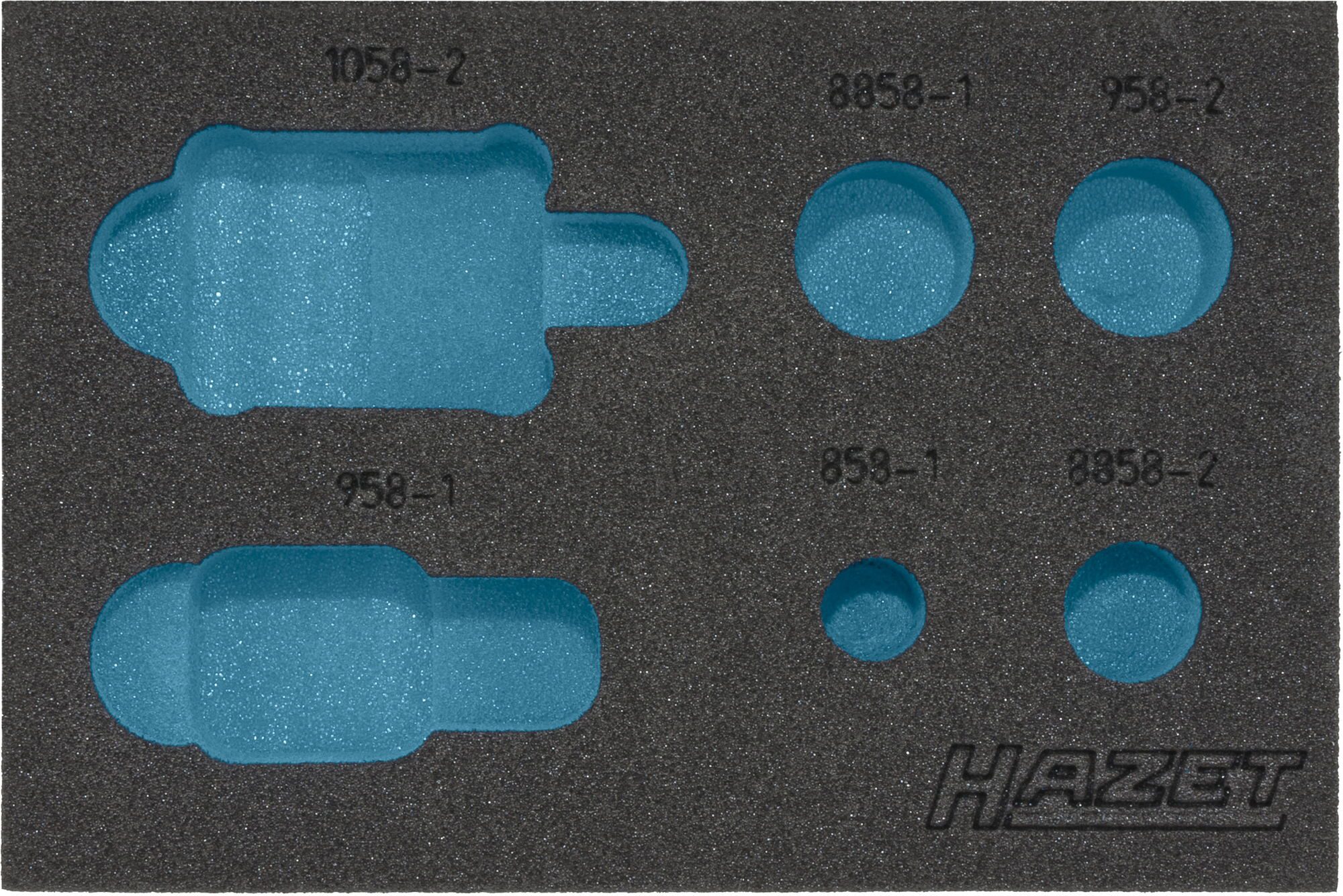 HAZET 2-Komponenten Weichschaumeinlage 163-217L ∙ L x B: 172 x 114 mm