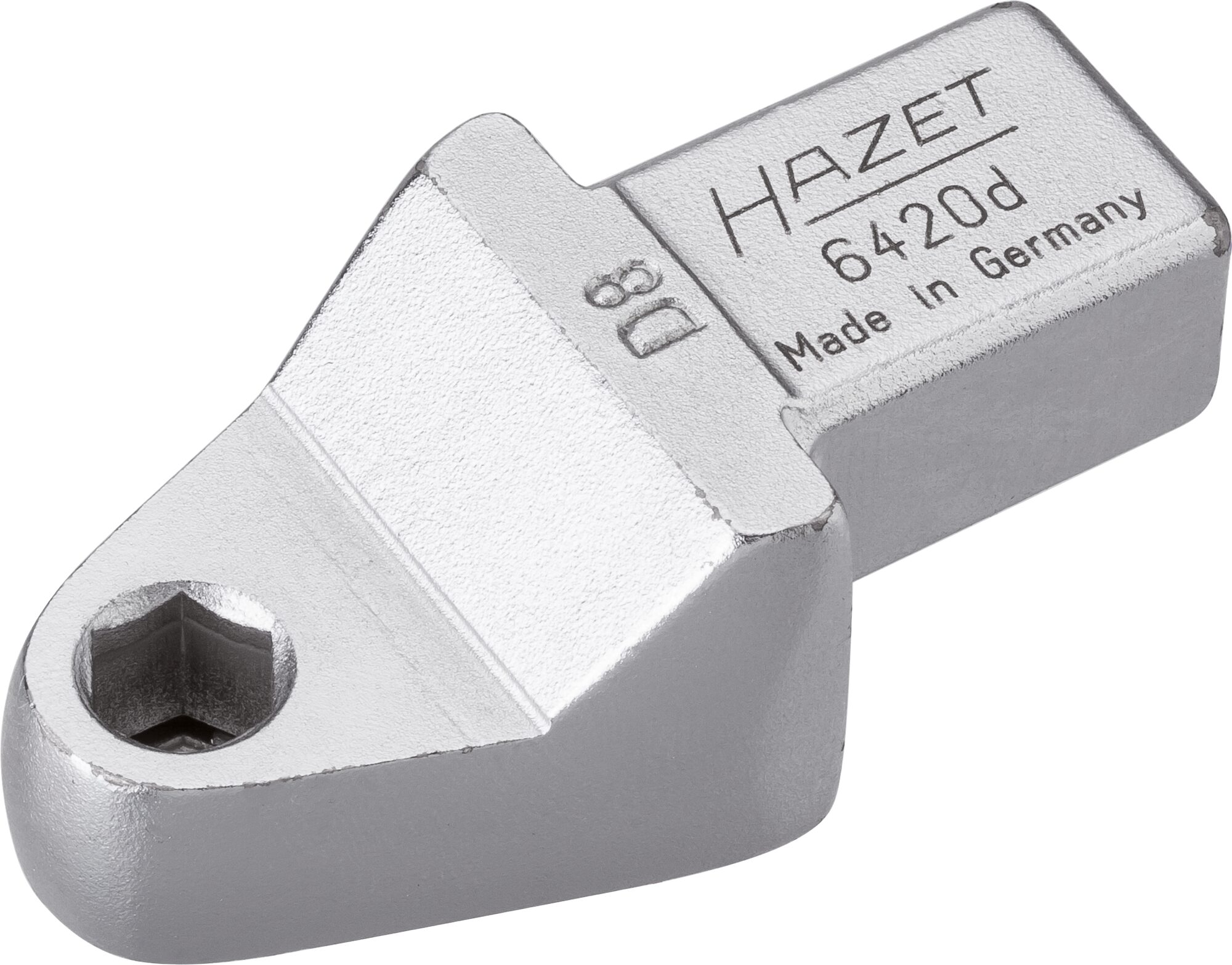 HAZET Einsteck-Halter für Bits 6420D ∙ 14 x 18 mm Einsteck-Vierkant ∙ 5/16 Zoll (8 mm) Sechskant∙ Länge: 58 mm