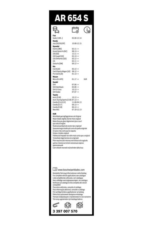 BOSCH 3 397 007 570 Wischblatt