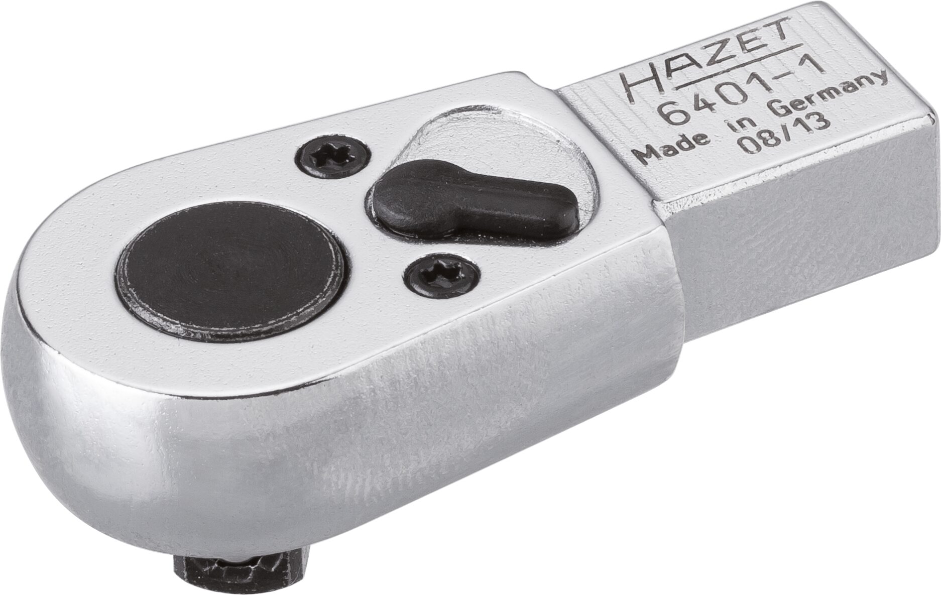 HAZET Einsteck-Umschaltknarre 6401-1 ∙ 9 x 12 mm Einsteck-Vierkant ∙ 1/4 Zoll (6,3 mm) Vierkant ∙ Länge: 46,5 mm