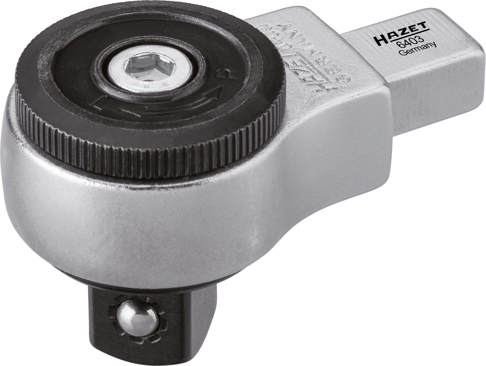 HAZET Einsteck-Umschaltknarre 6403 ∙ 9 x 12 mm Einsteck-Vierkant ∙ 1/2 Zoll (12,5 mm) Vierkant ∙ Länge: 58,5 mm