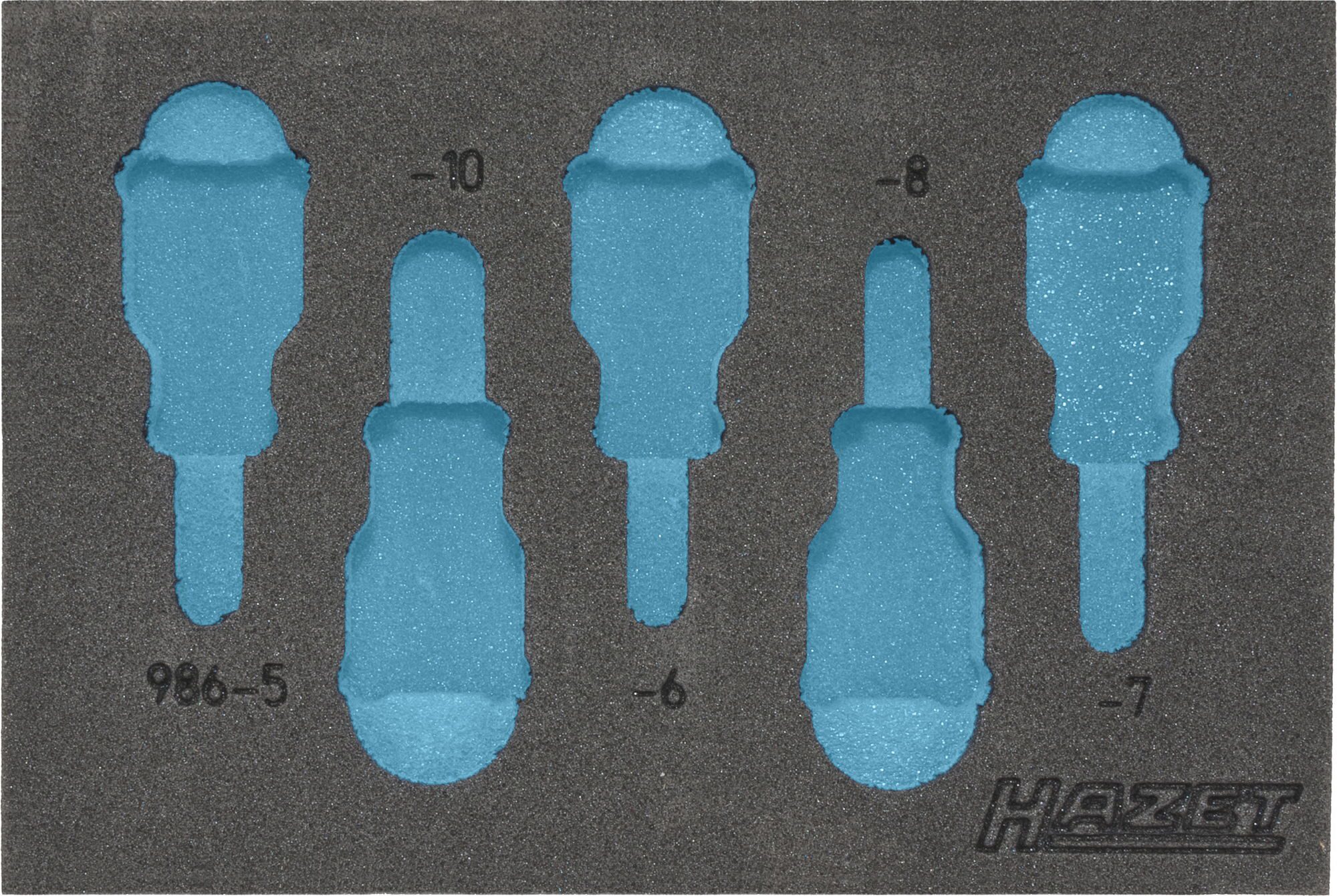HAZET 2-Komponenten Weichschaumeinlage 163-215L ∙ L x B: 172 x 114 mm
