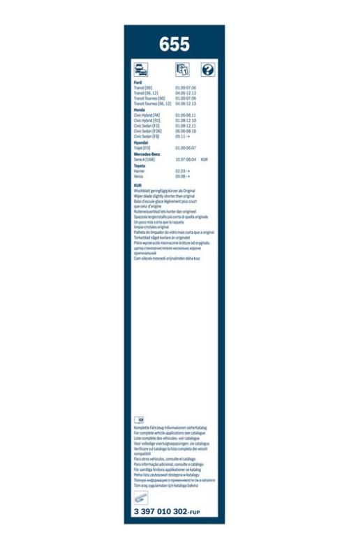 BOSCH 3 397 010 302 Wischblatt