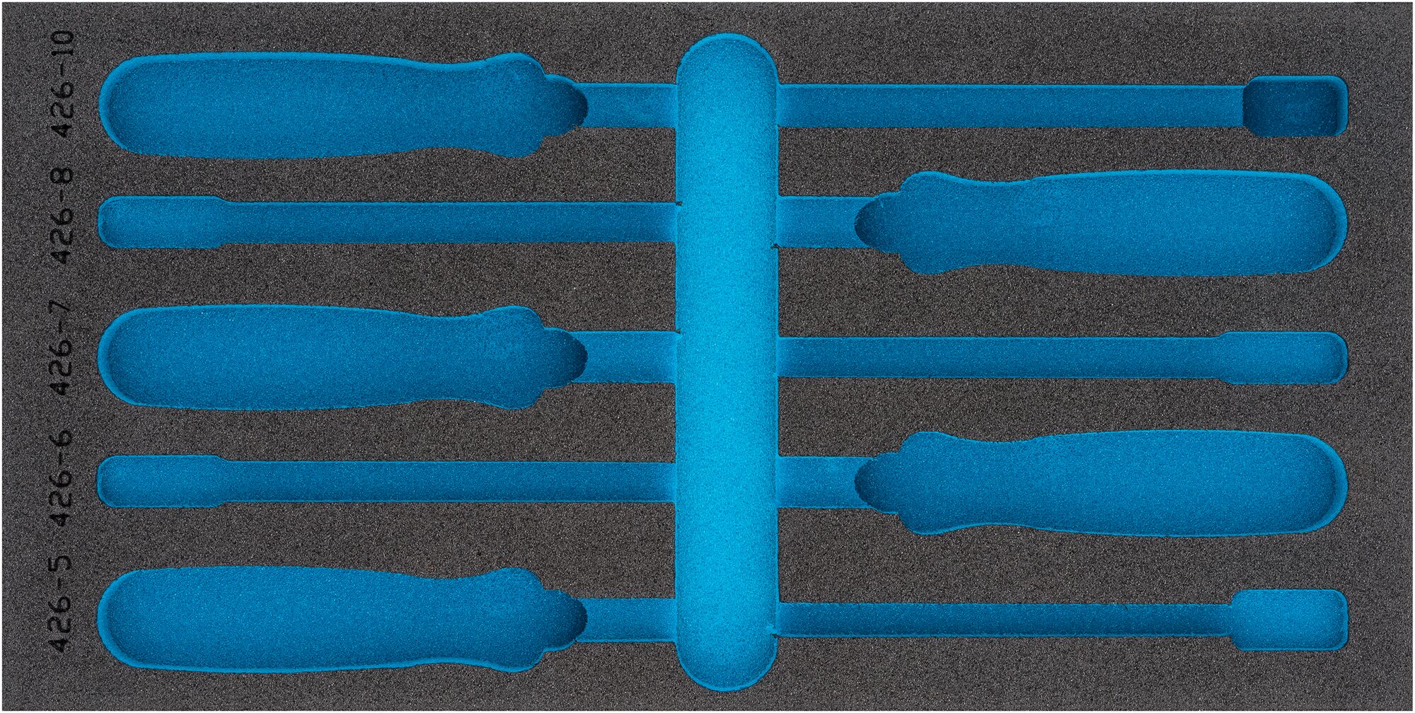 HAZET 2-Komponenten Weichschaumeinlage 163-461L ∙ L x B: 342 x 172 mm