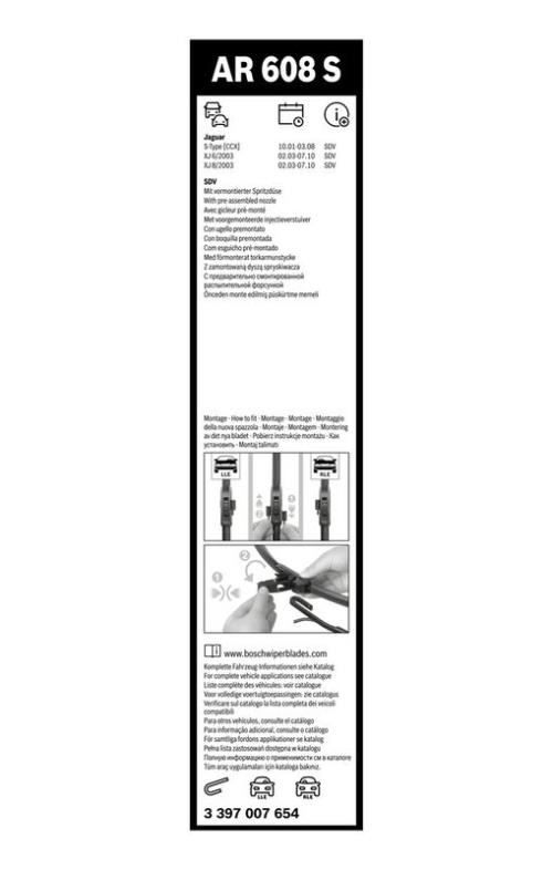 BOSCH 3 397 007 654 Wischblatt