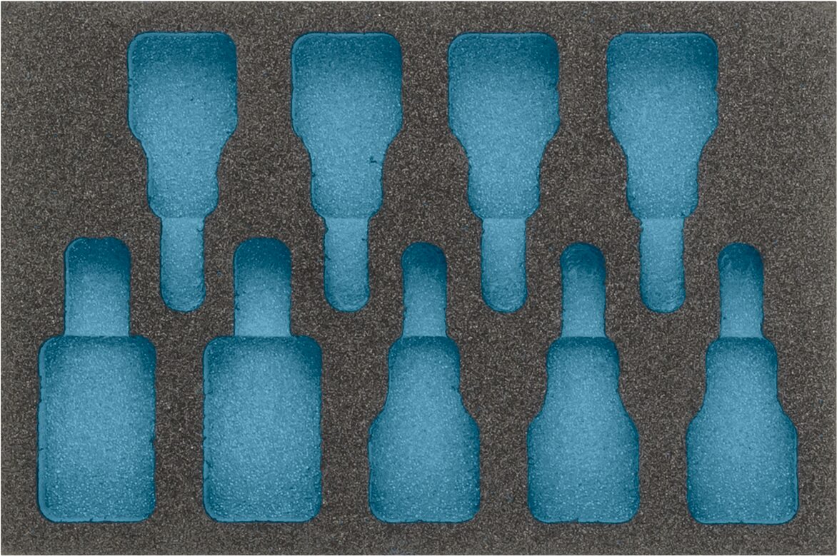 HAZET 2-Komponenten Weichschaumeinlage 163-271L ∙ L x B: 172 x 114 mm