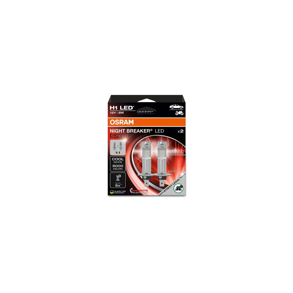 ++VORBESTLLUNG++ Osram NIGHT BREAKER® LED SPEED H1 6000K Set