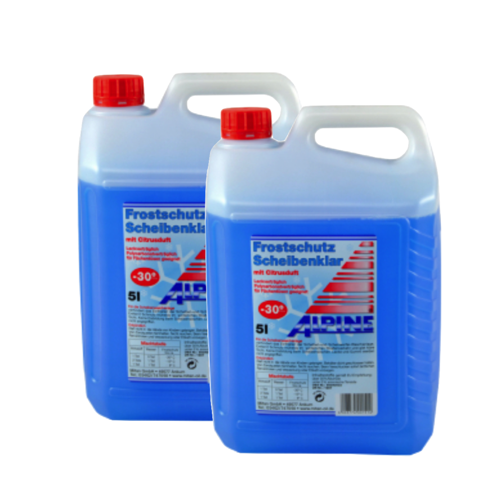 2x 5l Alpine Fertigemisch Scheibenfrostschutz (-30°)