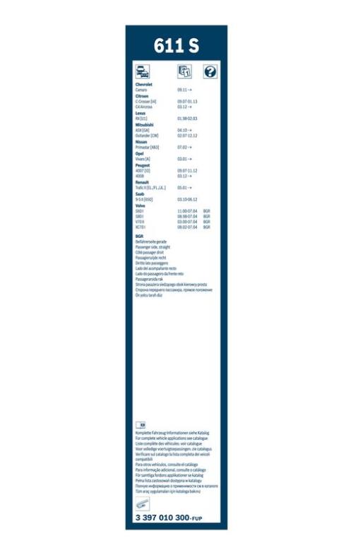 BOSCH 3 397 010 300 Wischblatt