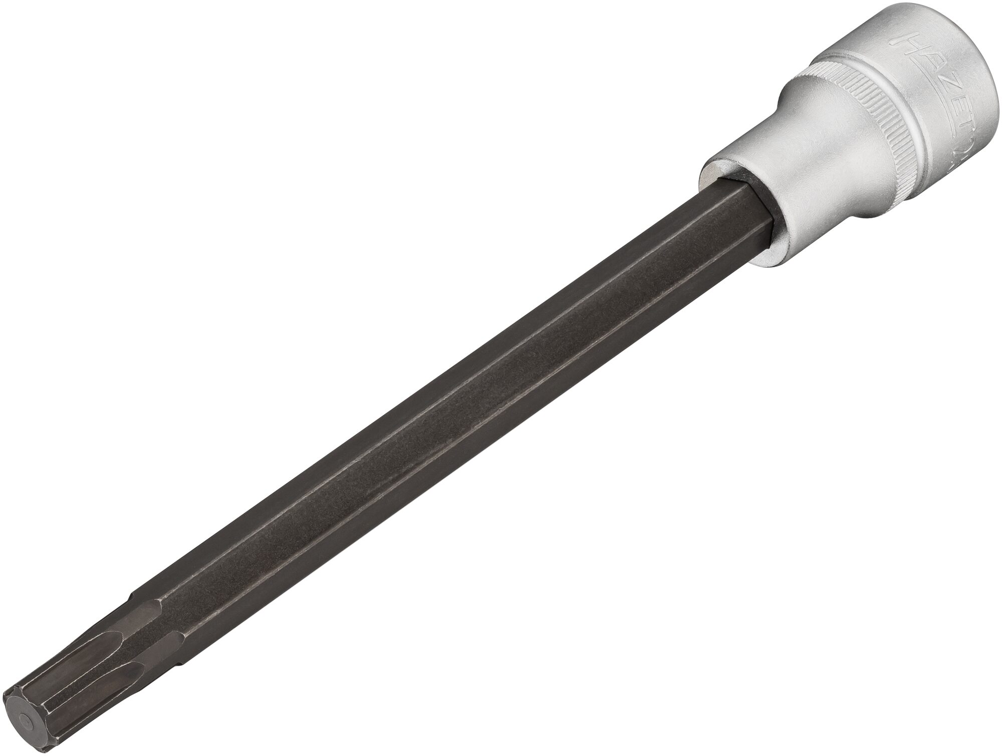 HAZET Zylinderkopf Schraubendreher-Steckschlüsseleinsatz 2579-9 ∙ 1/2 Zoll (12,5 mm) Vierkant∙ Polydrive Profil ∙ 168 mm