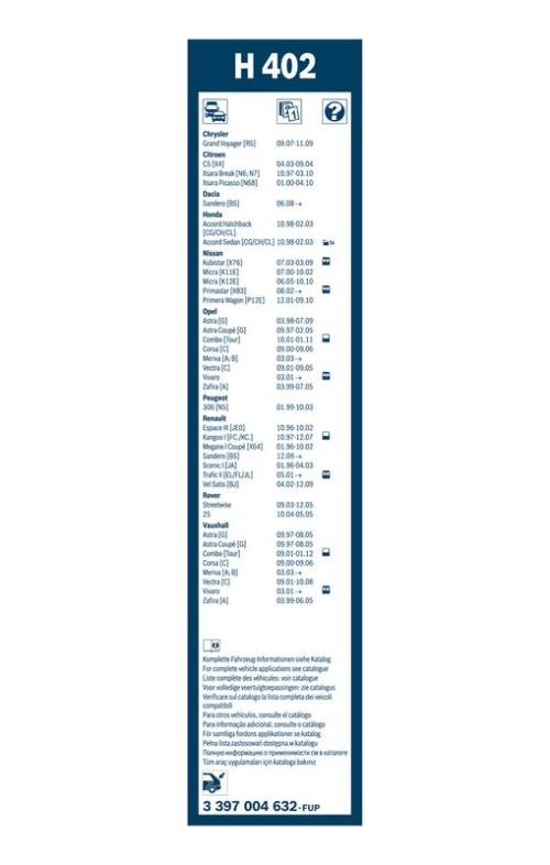BOSCH 3 397 004 632 Wischblatt