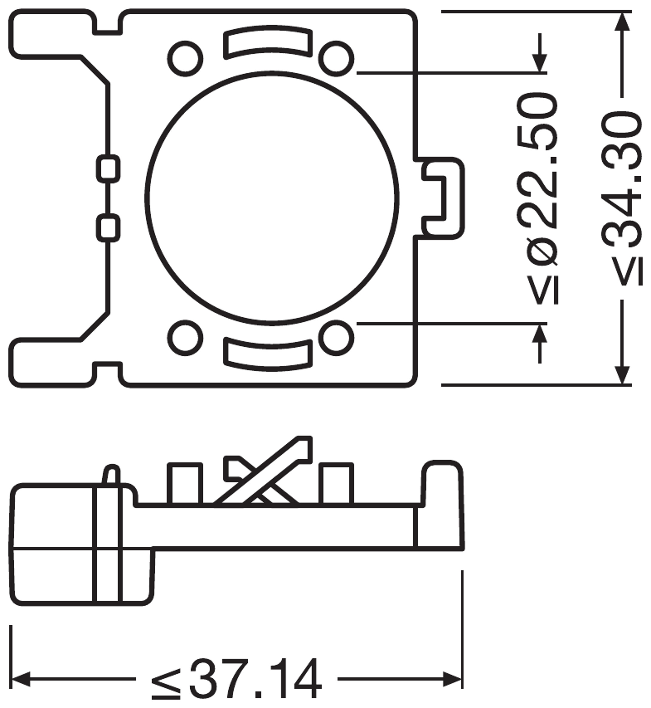 LEDriving Adapter Montagehalterung 2 St.