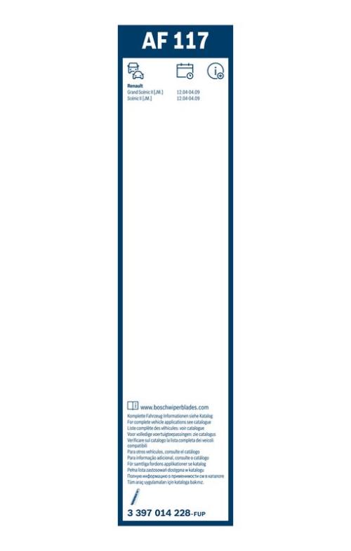 BOSCH 3 397 014 228 Wischblatt