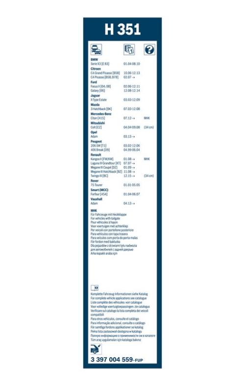 BOSCH 3 397 004 559 Wischblatt