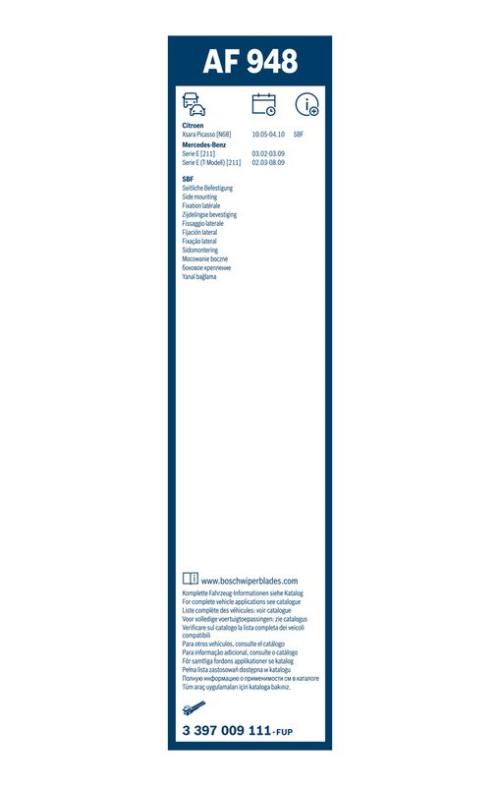 BOSCH 3 397 009 111 Wischblatt