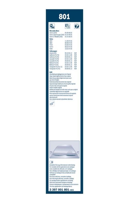 BOSCH 3 397 001 801 Wischblatt