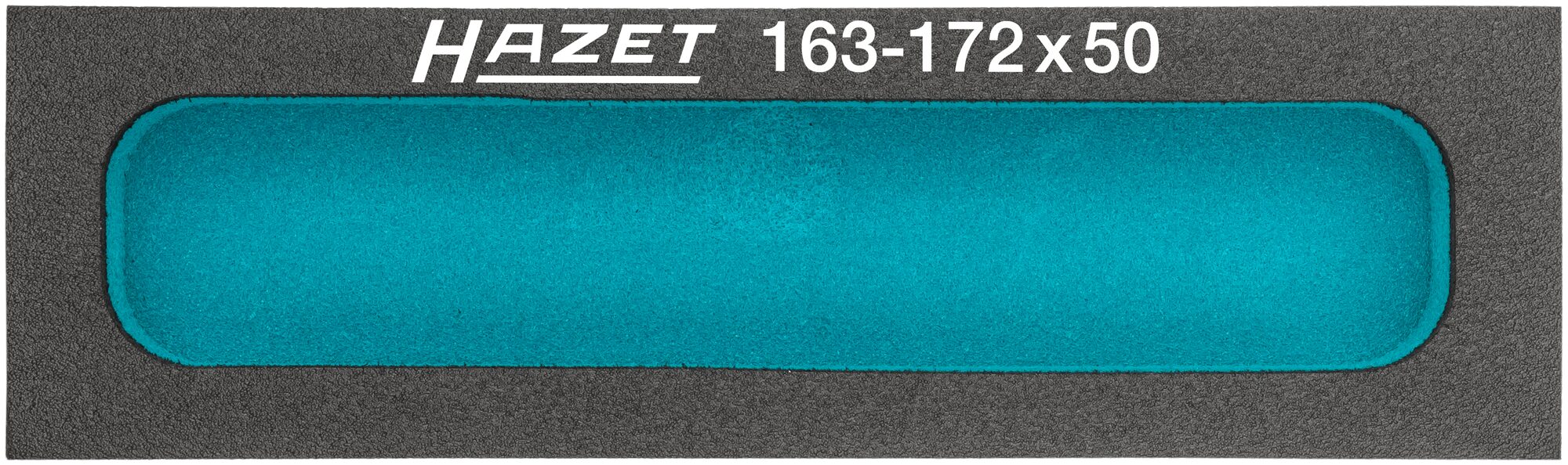 HAZET Weichschaumeinlage ∙ mit Kleinteilefächern 163-172X50 ∙ L x B x H: 172 x 50 x 33 mm