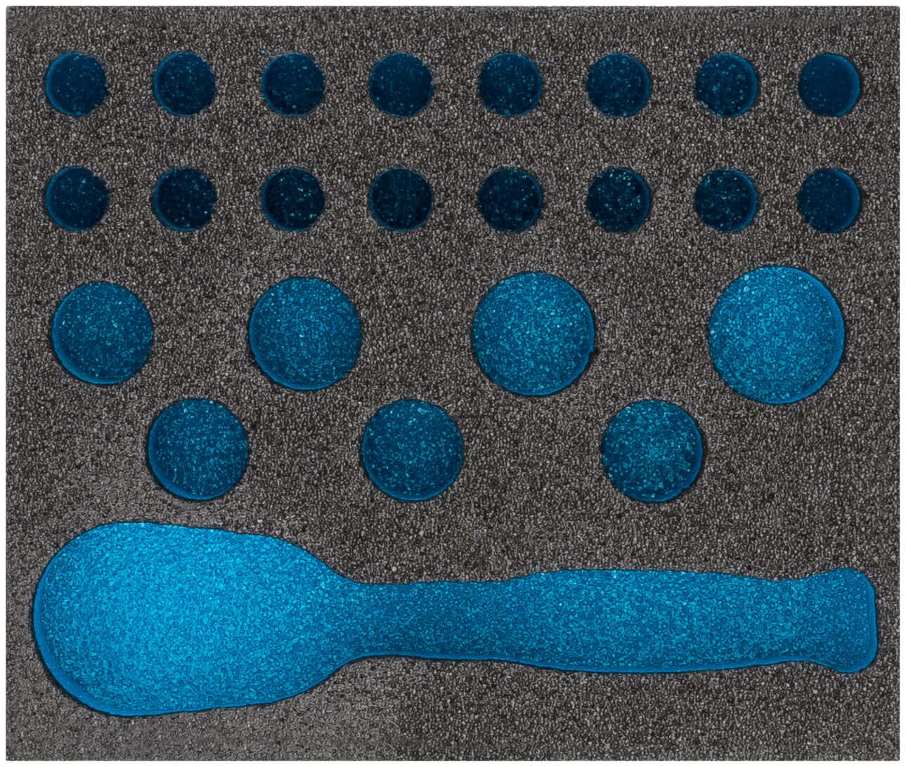HAZET 2-Komponenten Weichschaumeinlage 163-431L ∙ L x B: 95 x 80 mm