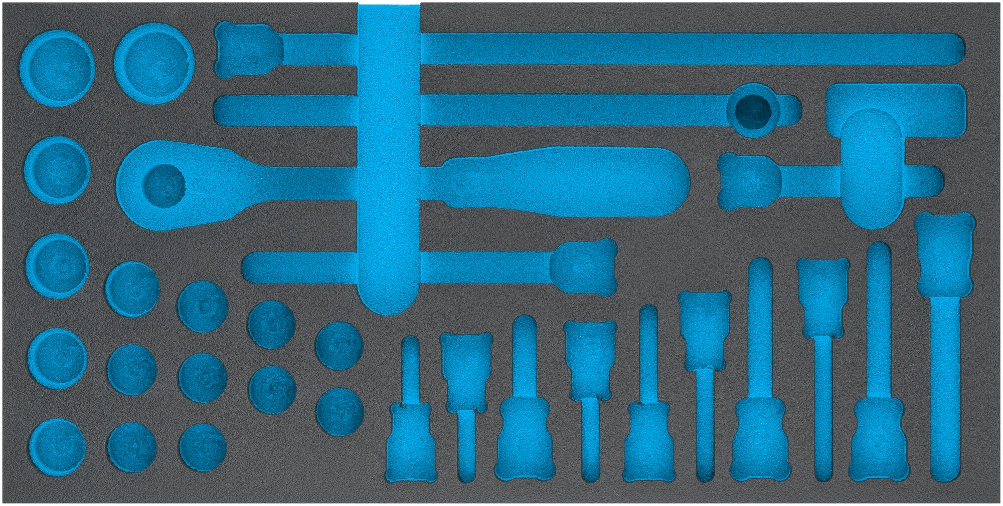 HAZET 2-Komponenten Weichschaumeinlage 163-352L ∙ L x B: 342 x 172 mm