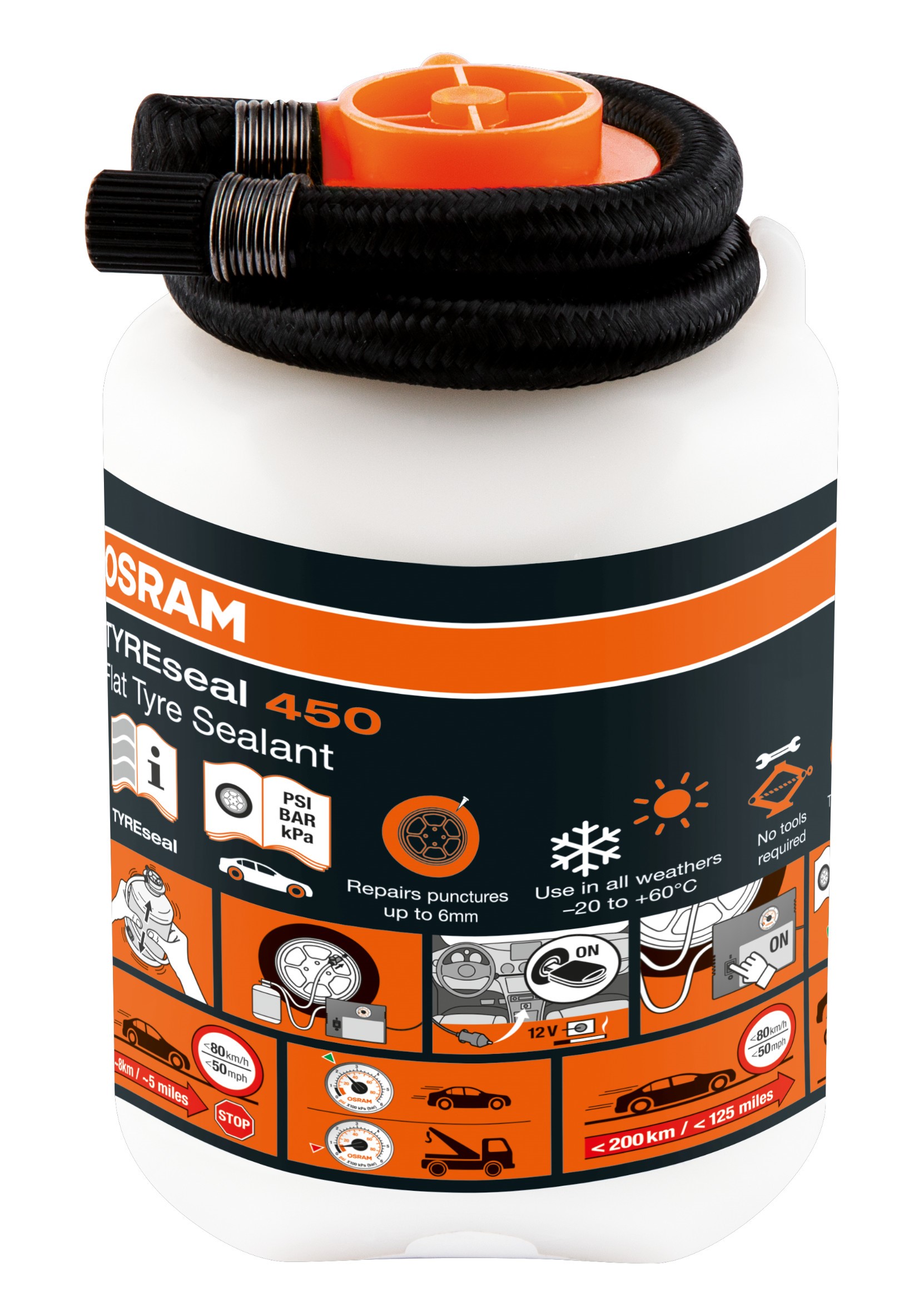 TYREseal KIT Reifendichtmittel 450ml 1 St. OSRAM