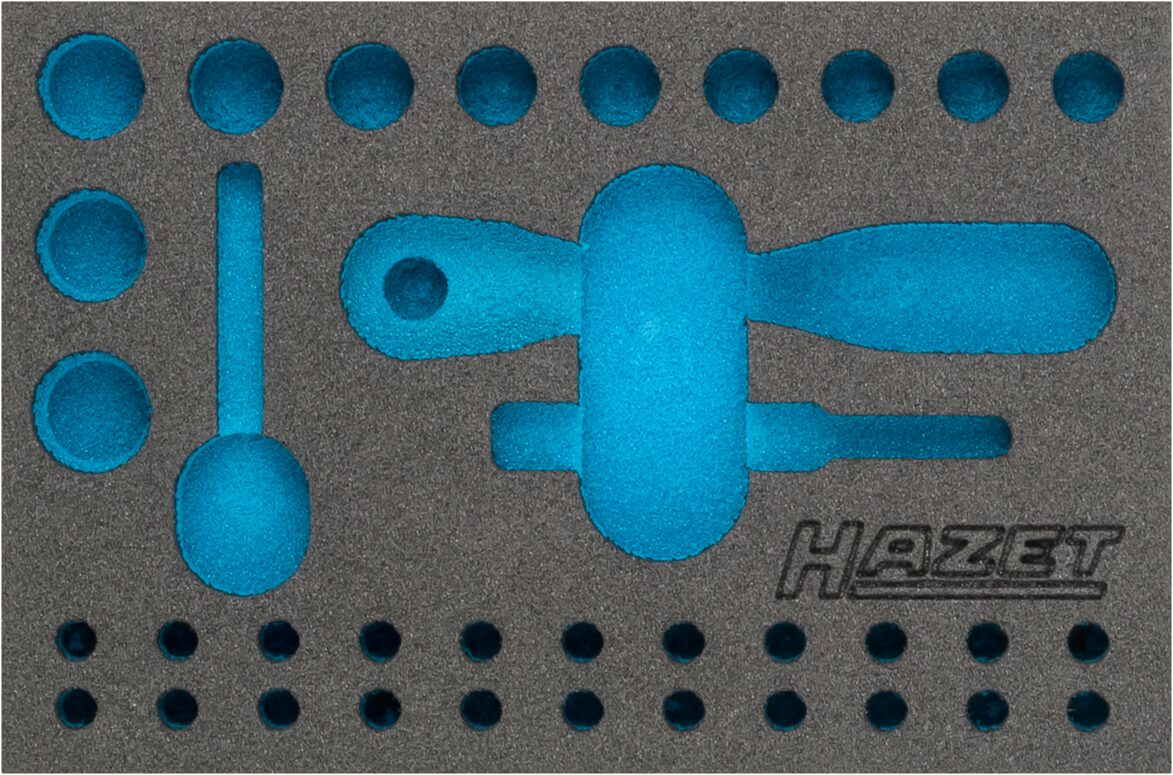HAZET 2-Komponenten Weichschaumeinlage 163-341L ∙ L x B: 172 x 114 mm