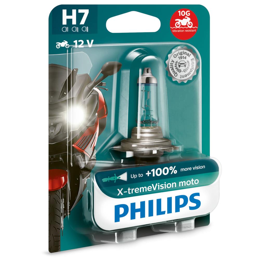 Philips H7 X-tremeVision moto 12972XV+BW