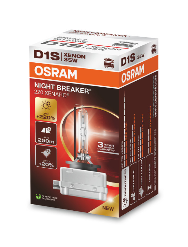 D1S 35W XENARC® NIGHT BREAKER® LASER +220% 3 Jahre Garantie*