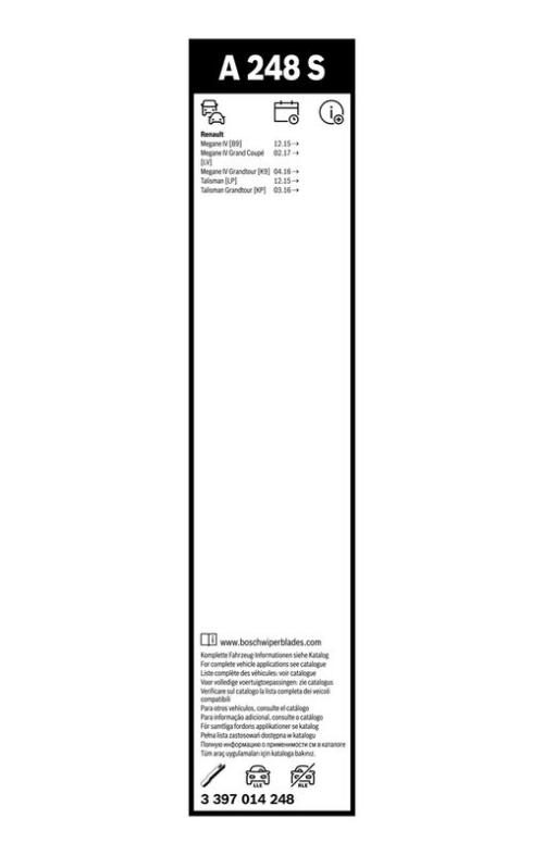 BOSCH 3 397 014 248 Wischblatt