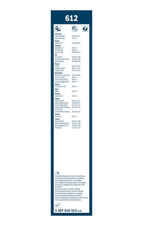 BOSCH 3 397 010 413 Wischblatt