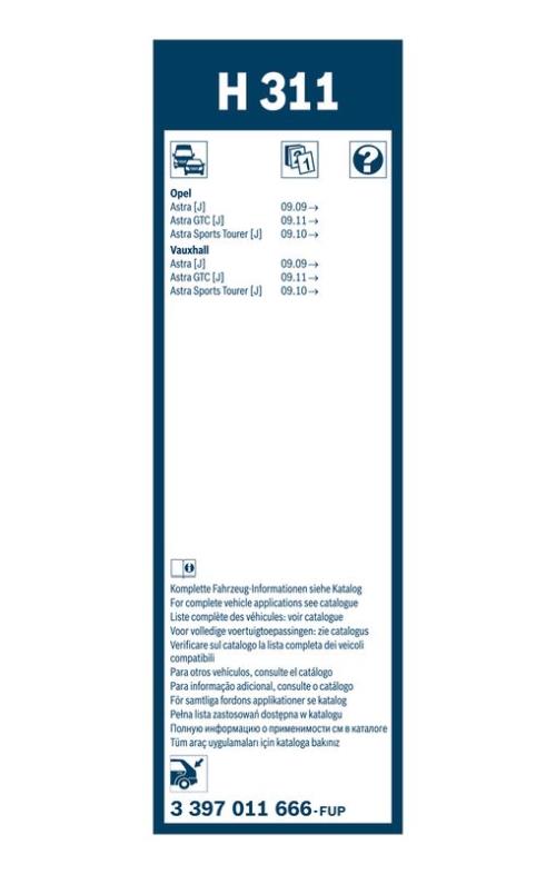 BOSCH 3 397 011 666 Wischblatt
