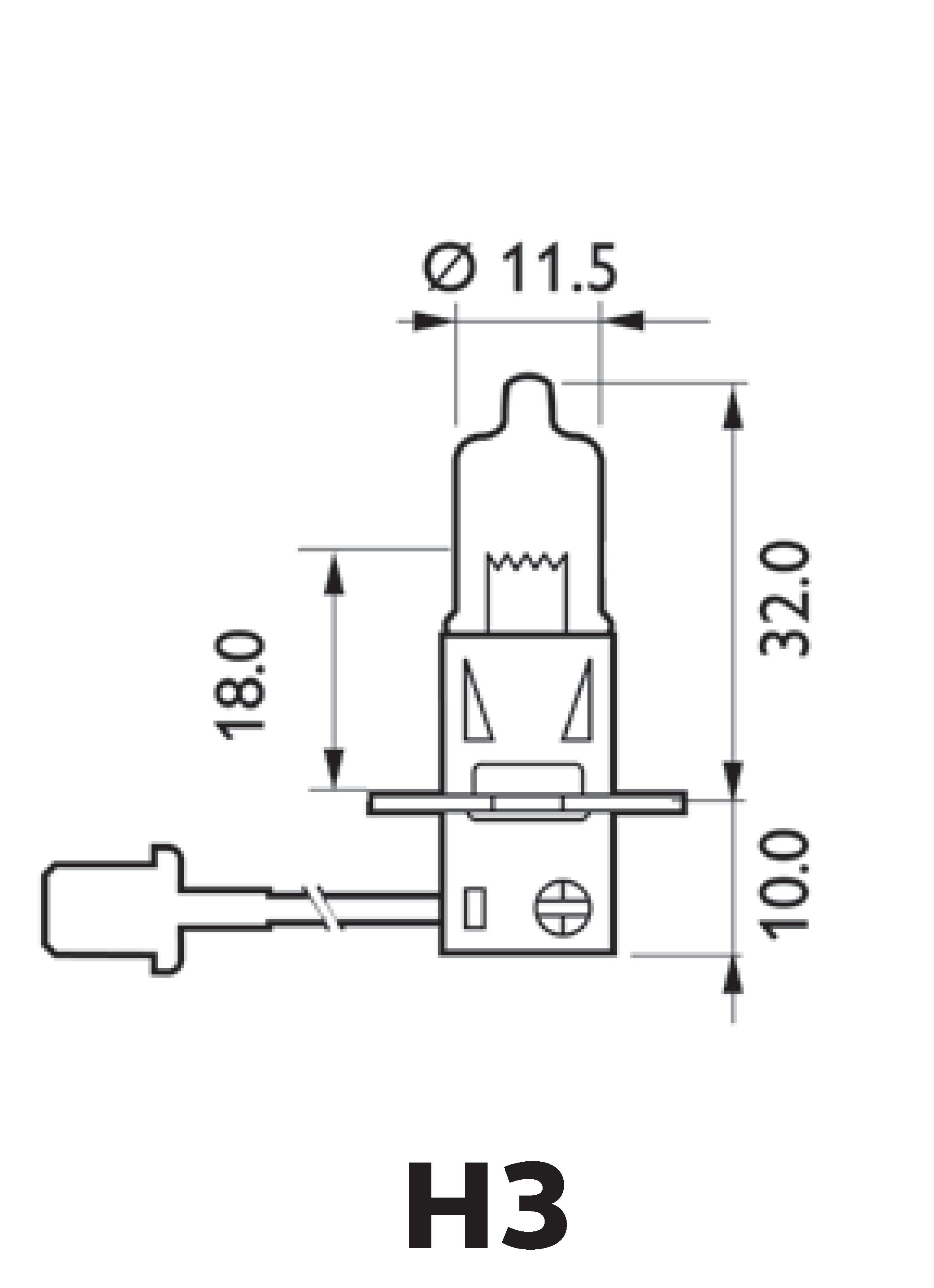H3 Vision 12V 55W