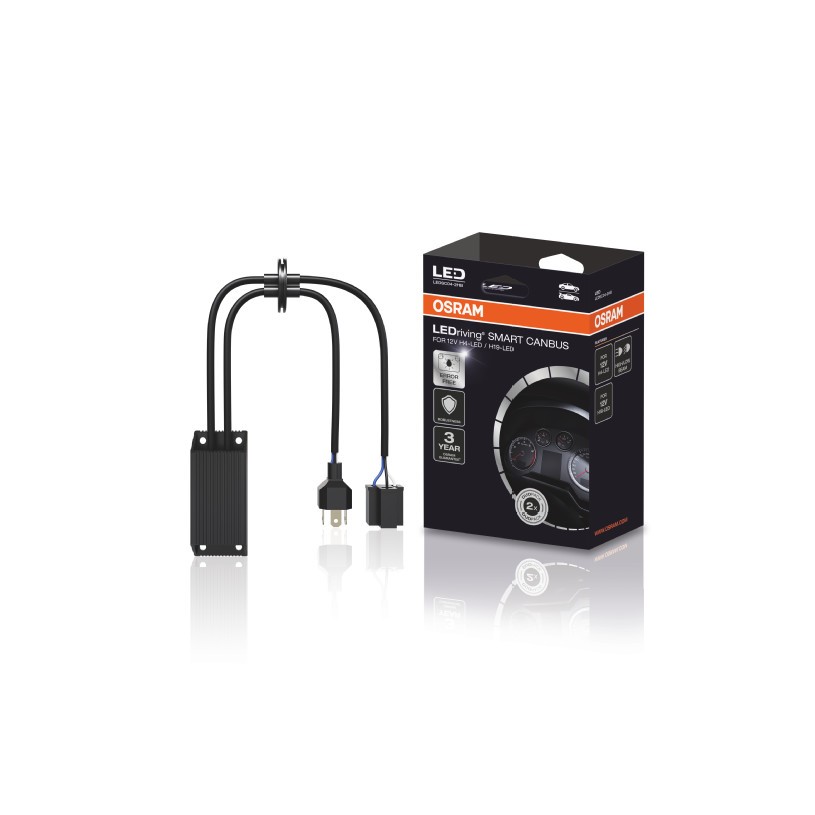 LED Upgrade Set Mercedes SL R129 – Osram NIGHT BREAKER LED H4 64193DWNBSP-2HB + CANbus Adapter LEDSC04-2HB Plug & Play Hauptscheinwerfer Umrüstung