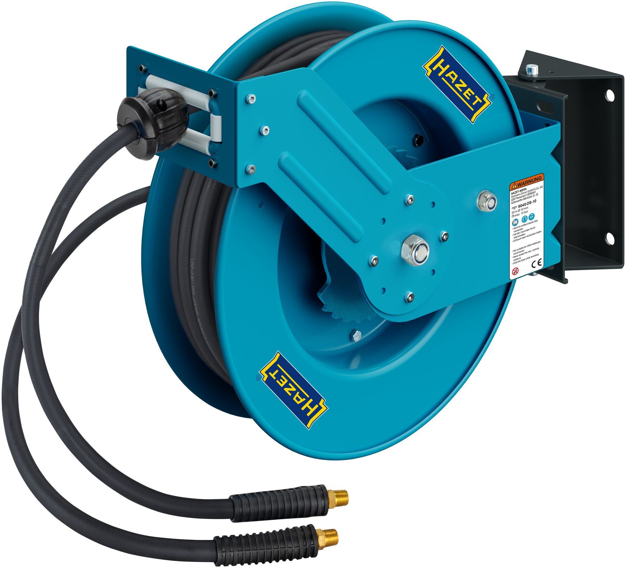 HAZET Schlauchaufroller ∙ offen 9040OS-10 ∙ 20 m