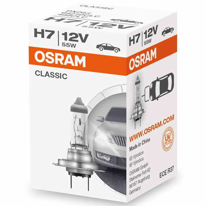 Osram H7 Ultra Life Halogen 12V 55W Extra lange Lebensdauer Long Life 2  Stück
