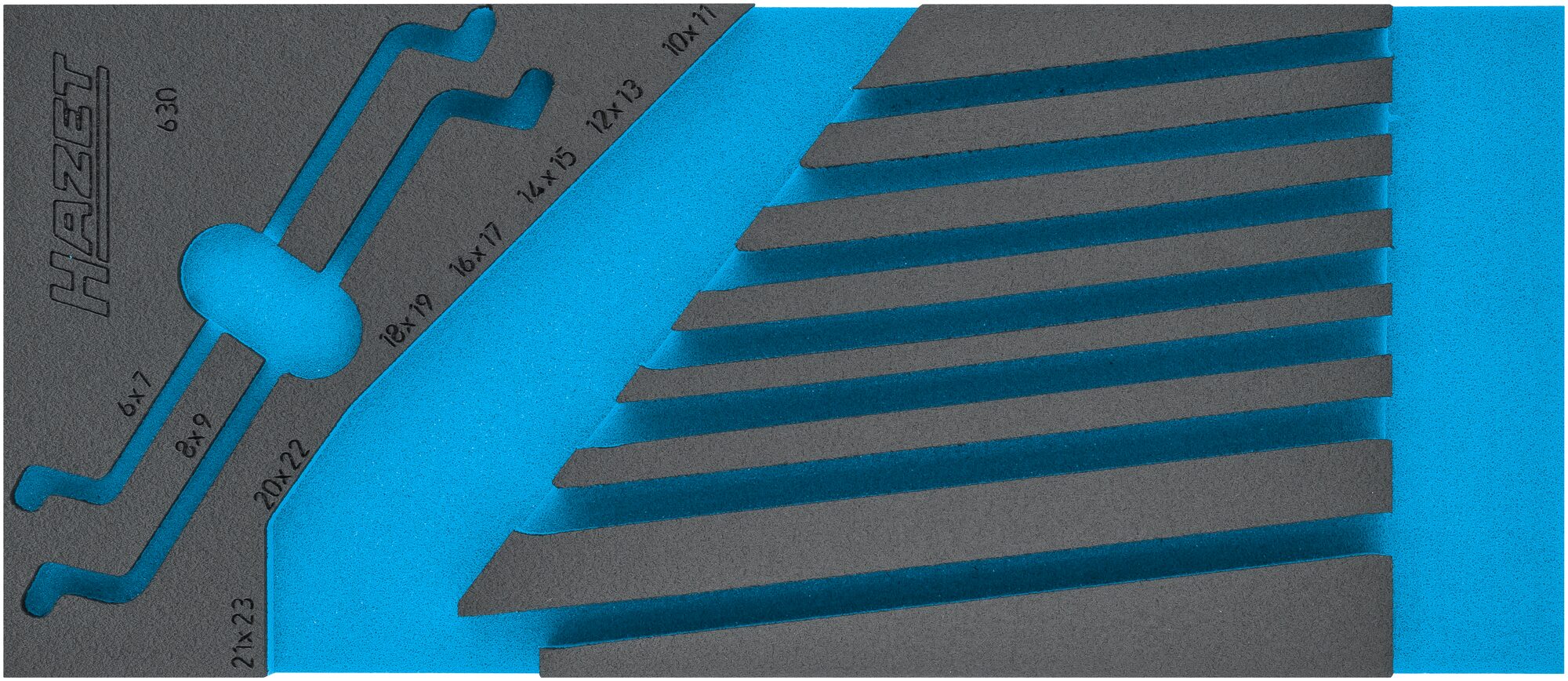 HAZET 2-Komponenten Weichschaumeinlage 163-518L ∙ L x B: 392 x 172 mm