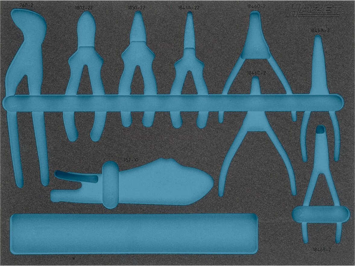 HAZET 2-Komponenten Weichschaumeinlage 163-370L ∙ L x B: 519 x 392 mm