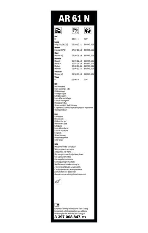 BOSCH 3 397 008 847 Wischblatt