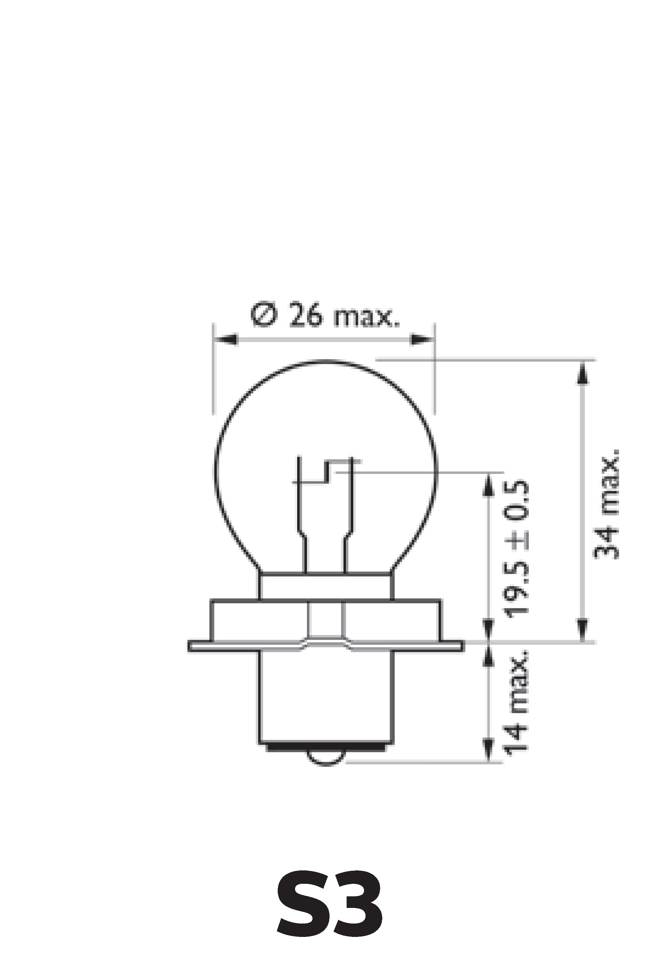 S3 Standard Moto 12V 15W