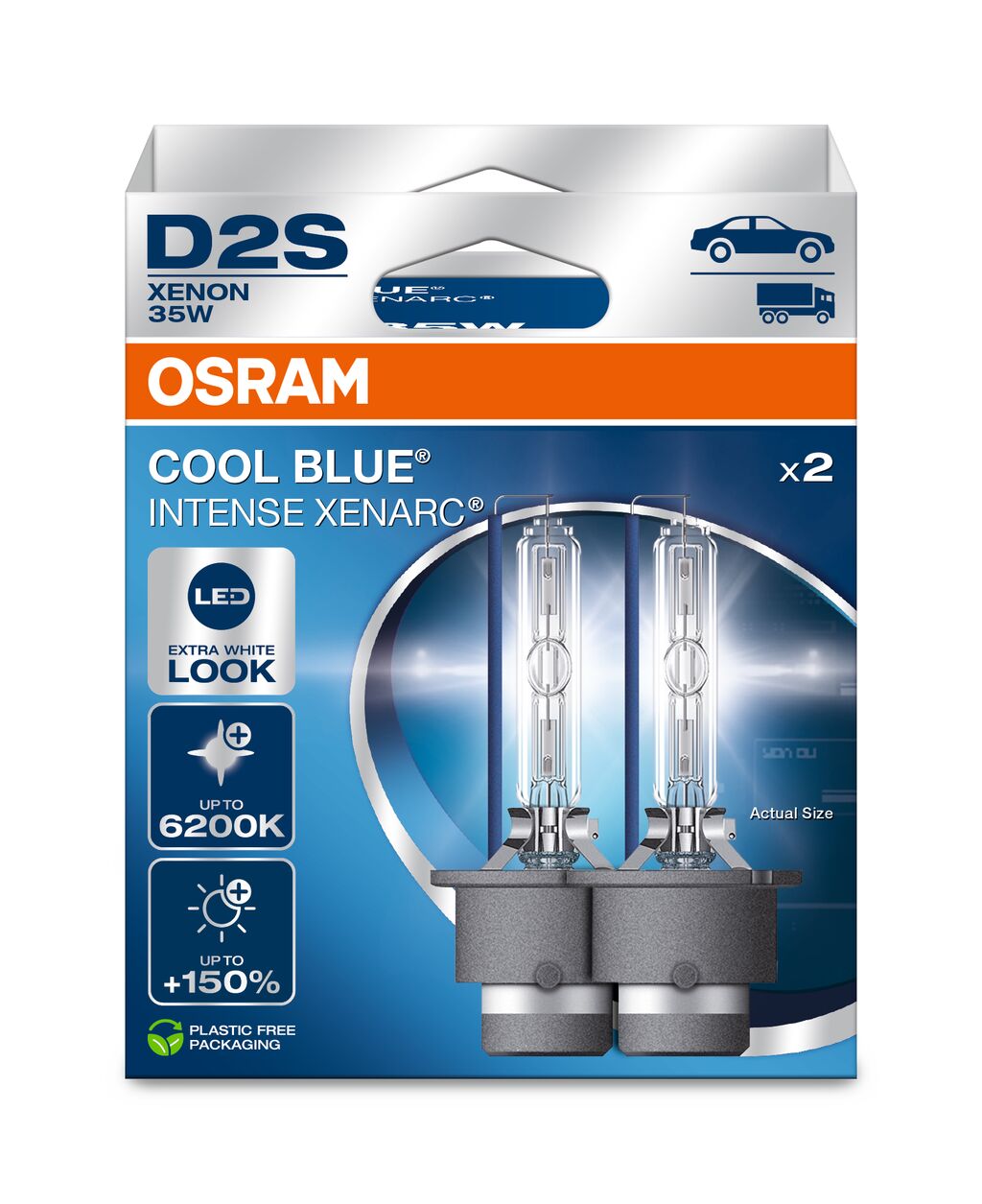 D2S 35W P32d-2 XENARC COOL BLUE INTENSE NextGen. 6200K +150%