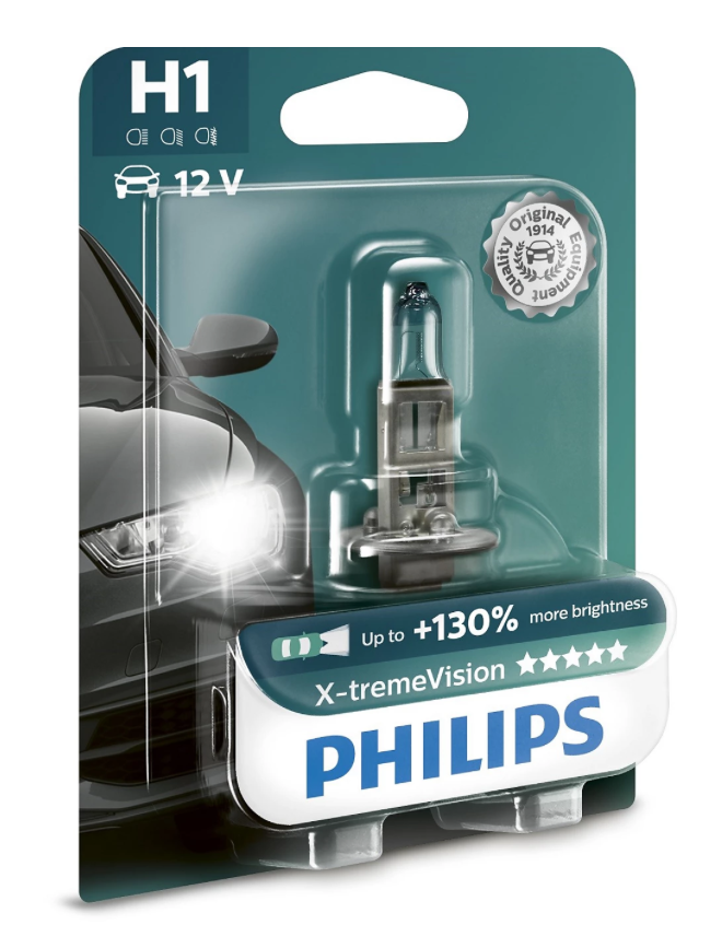 Philips X-tremeVision H1 +100% mehr Licht Blister